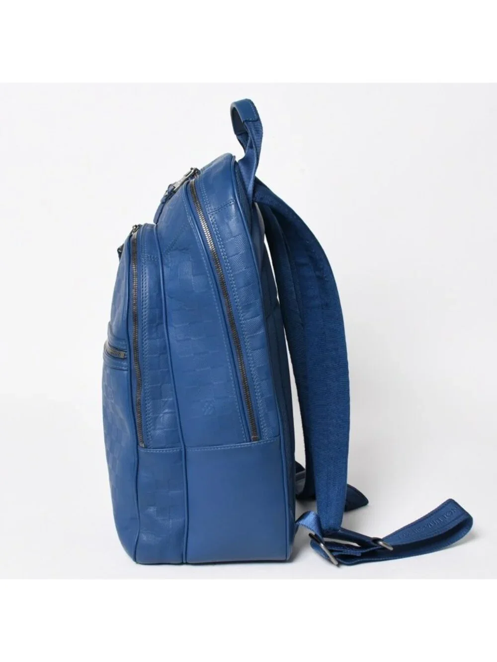 Louis Vuitton Michael Backpack Damier Infini Neptunia Blue Embossed Leather